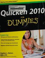 Quicken 2010 For Dummies Nelson Stephen L 1959