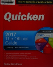 Quicken 2017 The Official Guide Sandberg Bobbi Author