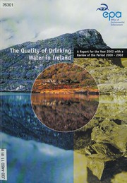 The Quality Of Drinking Water In Ireland A Report For The Year 2002 With A Review Of The Period 20002002 Page