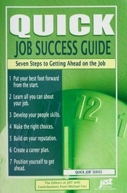 Quick Job Success Guide Seven Steps To Getting Ahead On The Job Farr
