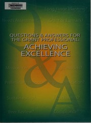 Questions Answers For The Grant Professional Achieving Excellence Renninger