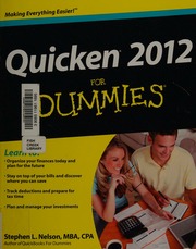 Quicken 2012 For Dummies Nelson Stephen L 1959