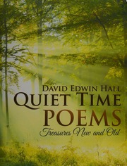 Quiet Time Poems Treasures New And Old Hall David Edwin