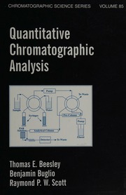 Quantitative Chromatographic Analysis Beesley Thomas E Buglio