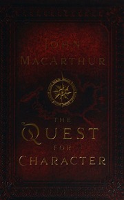 The Quest For Character Macarthur John 1939