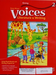 Voices Literature Writing Grade 2 Giving Teacher Edition Snow