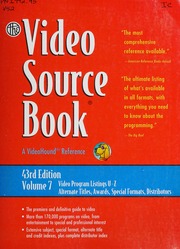 The Video Source Book A Guide To Programs Currently Available On Video In The Areas Of Moviesentertainment General Informationeducation Sportsrecreation Fine Arts Healthscience Businessindustry Childrenjuvenile Howtoinstruction Craddock