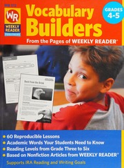 Vocabulary Builders Grades 45 Schaubeck Richard Hughes Sarah Weekly Reader Corporation