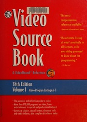 Video Source Book 38th Edition Thomson Gale