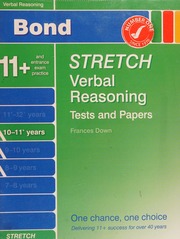 Verbal Reasoning Tests And Papers 1011 Years Unknown