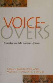 Voiceovers Translation And Latin American Literature Balderston