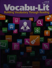 Vocabulit Building Vocabulary Through Reading Level G Teacher Guide Perfection Learning Firm