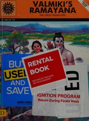 Valmikis Ramayana The Great Indian Epic Rao Subba Mulick