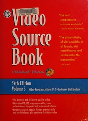 Video Source Book 37th Edition Thomson Gale