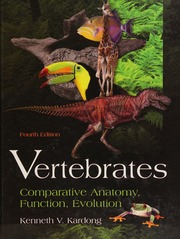 Vertebrates Comparative Anatomy Function Evolution 4th Ed Kardong