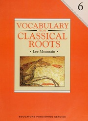 Vocabulary From Classical Roots Mountain Lee Harrison