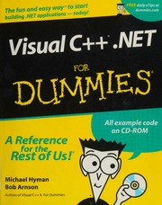 Visual C Net For Dummies Papcdr Edition Hyman Michael I
