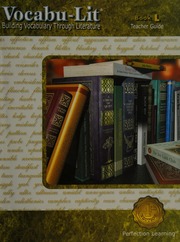 Vocabulit Building Vocabulary Through Literature Book L Perfection Learning Firm