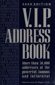 Vip Address Book 2009 Ed Wiggins James M 1933