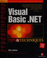 Visual Basic Net Tips Techniques Jamsa Kris 1960