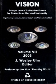 Vision Essays On Our Collective Future Students At Harvard University