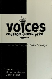 Voices On Stage And In Print 20082009 Utah State University English Dept