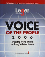 Voice Of The People 2006 Leger Marketing