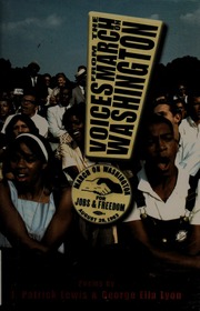 Voices From The March On Washington First Edition Lewis J Patrick