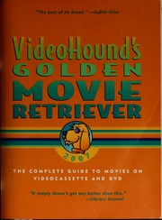 Videohounds Golden Movie Retriever 2007 Craddock Jim Edt