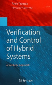 Verification And Control Of Hybrid Systems A Symbolic Approach Tabuada