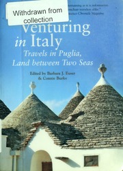 Venturing In Italy Euser Barbara J Edt Burke Connie Edt