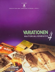 Variationen Materialienbuch 4 German Language And Society 2nd Edition Open University Centre For Modern Languages