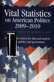 Vital Statistics On American Politics 20092010 Stanley Harold W Harold Watkins