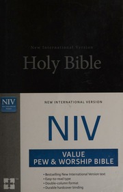 The Holy Bible New International Version Zondervan Bible Publishers Grand Rapids