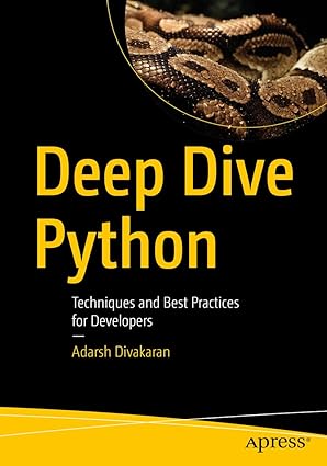 Deep Dive Python 1st Edition Adarsh Divakaran