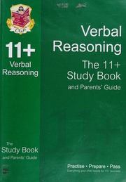 Verbal Reasoning The 11 Study Book And Parents Guide Boulter