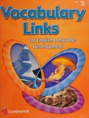 Vocabulary Links For English Language Development Level B Continental Press