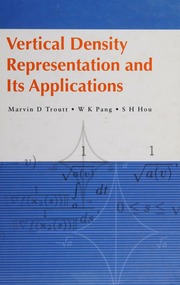 Vertical Density Representation And Its Applications Troutt Marvin D Marvin Dean