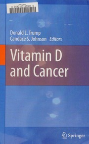 Vitamin D And Cancer Trump Donald L Donald Lynn 1945 Johnson