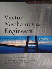 Vector Mechanics For Engineers Statics Beer Ferdinand P Ferdinand Pierre