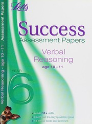 Verbal Reasoning Age 1011 Primrose Alison