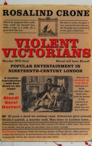 Violent Victorians Popular Entertainment In Nineteenthcentury London Crone