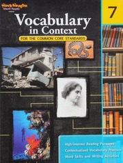 Vocabulary In Context For The Common Core Standards Grade 7 Vaglica