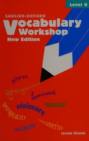 Vocabulary Workshop Level G New Edition Shostak Jerome