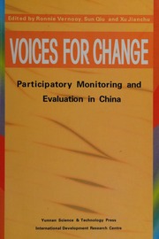 Voices For Change Participatory Monitoring And Evaluation In China 1st Ed Vernooy