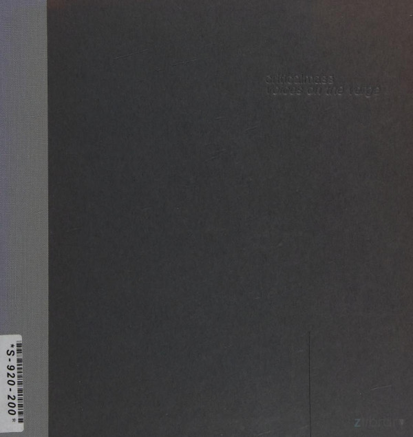 Voices On The Verge West Betsy Architect Fisher Jeremy Architectural Student University Of North Carolina At Charlotte Master Of Architecture Student Society Criticalmass Conference 2nd 2003 Charlotte