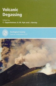 Volcanic Degassing Oppenheimer Clive Pyle D M David M Barclay