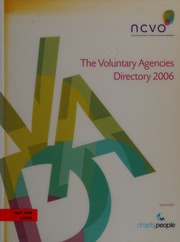 The Voluntary Agencies Directory 2006 25th Ed National Council For Voluntary Organisations