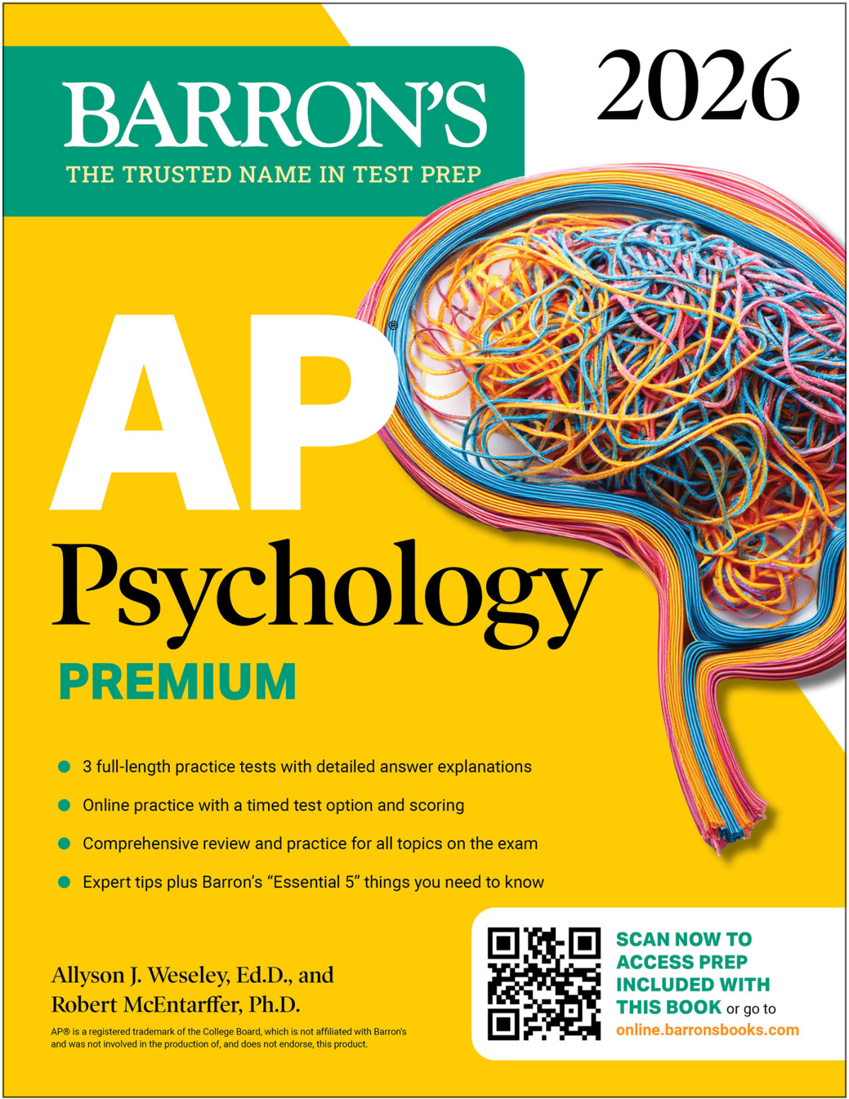 Ap Psychology Premium 2026 Allyson J Weseley Robert Mcentarffer