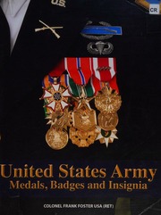United States Army Medals Badges And Insignia Foster Frank C